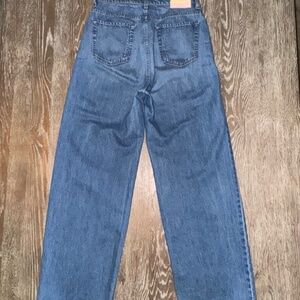 MOTHER denim 'Snacks'-Yummy Puddle wide legJean, in Delicious Memories, Size 28